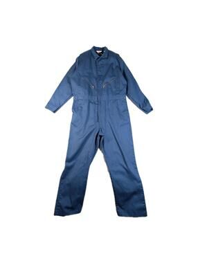 Walls Mens 48 Tall Blue Work Coveralls Mechanic Utility USA Vintage 90s Workwear